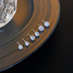 First encounter with explosive zircon earrings, 925 silver-plated imitation diamond earrings for piercing ears, no need to remove them when sleeping, elegant and high-end zircon earrings set of 6