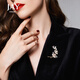 Jay baroque brooch, high-end female corsage, birthday gift for mother, mother-in-law, elders