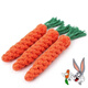 Cute dog teething resistant cotton rope toy, small, medium and large dog toy, knotted toy, braided chewing rope for pets, carrot + cotton rope dumbbell + hand-pulled corn cob