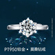 EothPT950 platinum moissanite diamond six-claw ring for women platinum engagement proposal Valentine's Day birthday gift for girlfriend PT950 platinum moissanite ring + certificate