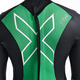 2XU Propel Series P 1 long-sleeved cold wetsuit professional snorkeling warm one-piece wetsuit winter swimming suit black/bright green M