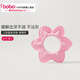 Bobo baby teether teether stick baby teether toy full soft silicone boilable chewable third level teether cute flower-pink