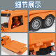 Zhouke 25 children's remote control large truck Wuling Hongguang rc drift truck 100-ton King Naughty Dragon large truck children's electric vehicle Extra large 5 cartons + 3 wooden slats blue cargo truck Single battery life 30 minutes gift box remote control battery