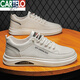 
CARTELO men's shoes for spring 2025 new trend and versatile Korean white shoes for work and work non-slip casual leather shoes trendy white-N695 39