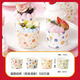Zhanyi Cupcake Paper Cup Air Fryer Baking-resistant Chiffon Paper Tray Mold Baking Oven Muffin Special Large (4 Colors Thickened) Nara Fresh 100 Pieces