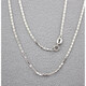 DR-FLVVS Fat Donglai same style platinum pt950 white l gold necklace women's fashion simple tile chain clavicle chain platinum 45cm 2.0MM wide platinum tile chain