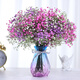 AIMAN Gypsophila Natural Dried Flower Bouquet Ins Internet Celebrity Birthday New House Decorative Ornaments Air-Dried Real Flower Arrangements Home Furnishings White + Purple + Pink Gypsophila Without Vase