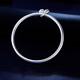 Xizhao Jewelry Two Worlds Bracelet Platinum PT950 Women's Smooth Ring Bracelet Lotus Lotus Peng Bracelet for Girlfriend 37.62g Circle No. 58 Shipped in 1-10 working days