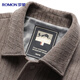 Romon jacket men's coat lapel solid color business casual fashion stretch jacket dad wear young and middle-aged men's wear