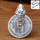 Retro pendant necklace mountain ghost spend money Pixiu pendant treasure Pixiu pendant lanyard men's universe Bagua necklace pendant + auspicious cloud rope