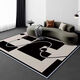 Xinlin ins style carpet living room carpet coffee table carpet room carpet bedroom floor mat household stain-resistant sofa high-end light luxury Nordic 03 120*160 cm