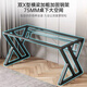 Beginner computer desk desktop home e-sports table and chair set office desk simple desk game table study writing table Midnight Black 120*60-e-sports texture