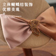 Buta autumn and winter wool beret retro woolen hat women's winter new big bow retro temperament beret hat burgundy