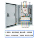 GERK household complete set of distribution box surface-mounted indoor and outdoor waterproof distribution box construction site secondary and tertiary box low-voltage lighting control box configuration 16 (three-phase 380V main switch 100A)