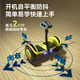 Lingao electric children's smart self-balancing car for 3-6-12 years old, 10 years old to 15 years old and above, leg-controlled adult two-wheeled automatic hand-held two-wheeled customized parallel car, Taizilong yellow, three-control + shock-absorbing glare wheel