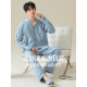
Hengyuanxiang pajamas men's 2024 new spring and autumn pure cotton long sleeves can be worn outside home clothes cotton set Deep blue 16834 [all cotton, no pilling] L [110-130Jin [Jin equals 0.5 kg]]