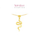 Chow Tai Fook SOINLOVE Cute Pet Zodiac Snake Love Heart Snake 18K Gold Necklace VE200