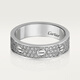 Cartier men's and women's rings LOVE series white gold star-studded diamond narrow wedding ring 2024 new ring white gold 44