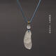 Minamiuri finely knitted pendant lanyard tied with Buddhist amulet jade pendant lanyard simple play string rope fine pendant rope necklace rope adjustable pineapple rope pendant rope - black