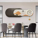 
Taoran North Road Restaurant Decoration Painting Modern Light Luxury High-end Watches Wall Clock Dining Room Hanging Painting Creative Overlay Living Room Background Wall Murals Fulu Double Collection 211326/327/607 120*40 Silent Clock + Classic Black Frame