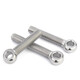 Jinchao 304 stainless steel live joint slip knot screw lifting ring fish eye screw hole bolt M5M6M8M10 M8*55 (2 pieces) 304