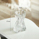 Muding ins style glass art vase table decoration ornaments for raising flowers and flower vessels high-end birthday gifts