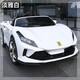 Ogulun Ferrari children's electric car four-wheel drive rocking car birthday gift toy car remote control can sit on people high-end version elegant white