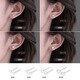 Lnieer999 pure silver freshwater pearl earrings for women anti-blocking needle ear piercing small earrings high-end ear bone nails 2025 earrings 6mm white freshwater pearl earrings 999 pure silver