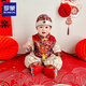 Luo Meng's one-year-old clothes for baby boy and girl's 100-day full-moon birthday Tang suit, new Chinese performance costume, red XL