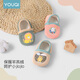 Youqi baby floor socks children's spring, autumn and winter indoor non-slip soft bottom plus velvet toddler anti-cool socks thick shoes and socks 2 pairs