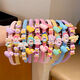 Yililuo Children's Cartoon Hairband for Women Spring and Summer Broken Hair Non-Slip Teethed Headband Little Girl Headwear Cute Girls Hair Bundle Headband Children's Cartoon Teethed Hairband 5-piece Set
