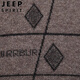 Jeep (Jeep) Collar de pie de pie de primavera y otoño Cardigan de lana pura para la chaqueta de mediana edad y jóvenes de mediana edad de los hombres versátiles versátiles de suéter casual cálido marrón claro 175/L [Adecuado para 135-150jin [Jin equivale a 0.5 kg]]]