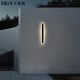 Luces de pared impermeables al aire libre luces de rejilla minimalista de la sala de estar luces ambientales de pared nuevas luces de línea Zhongshan lámparas 9227-60cm-neutral luz