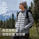 Pelliot [Classic 2.0] Rib Down Jacket for Men and Women 800 Gower Velvet Thin Jacket Underwear for Winter Cotton Jacket for Men Pine Pine Green Toli Tissu 1000 Propreté L