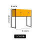 Parking space locker basement storage electronic lock anti-theft and moisture-proof steel iron cabinet file cabinet 4-door stand type [yellow black]