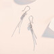 Bovia pt950 platinum tassel snake bone earrings fashionable platinum small waist ear hook versatile earrings one pair 3.8-4.0 g