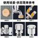 A beautiful brass thickened 4-point inner and outer wire water pipe plug, four-point triangular valve blocking cap, faucet plug, explosion-proof 20 bulkhead, extra thick 4-point outer wire plug, copper electroplating