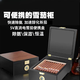 Double constant temperature mini cigar humidor, portable and refrigerated, business ammonia removal, car-mounted eggplant box, cedar wood bile, about 30 pieces of refrigerated portable eggplant style