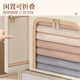 Wanyue Large Window Clothes Cabinet Storage Box 56L Gray
