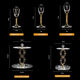Qianxun Yazhi light luxury high-end white wine glass set household crystal glass wine dispenser goblet cup wine cup wine set shelf gold foil Moutai cup set 10 pots 10 cups