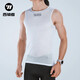 WestBiking sweat-absorbent cycling jersey vest underwear men's road mountain bike cycling clothing bottoming shirt long and short sleeves white L