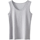 Yiershuang 100% cotton women's suspender solid color round neck comfortable vest women's sleeveless bottoming top can be worn outside