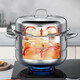 Konbach German export Konbach steamer three-layer 304 stainless steel large-capacity gas household steamed bun steamer steamer two-layer 28cm
