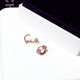 Puli Exquisite Small Earrings 2025 Women's Hong Kong Style Shell Rose Gold Imitation 18k Gold Earrings Color Gold Stud Earrings Shell Earrings Rose Gold Pair. Moderate
