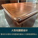 Ningqiu Luoge (NICHLORT) new Chinese style solid wood boss president desk and chair office desk ebony wood frame executive desk tea table table file cabinet sofa boss chair first layer cowhide