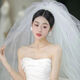 Veil Bridal Wedding Veil New Style Super Fairy Style Certification Registration Headwear Proposal Photography Long Puff P White Puff Gauze (Organza) About 80 Hair Comb