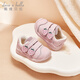 DAVE&BELLA children's sneakers, sweet baby key shoes, plus velvet children's casual shoes, toddler shoes, girls' shoes, winter style, pink, in stock, size 22