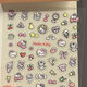 Little Red Book Mute Hellokitty Cat Nail Art Sticker Micro Relief Threat Dimensional Kitty KT Water Cup Mobile Sticker Dinosaur Kitty + Heart Kitty (Ten Packs)
