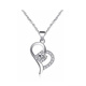 Nilan platinum pendant without chain PT950 women's necklace single pendant 18k gold clavicle chain single pendant 21, fan-shaped full diamond single pendant