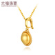 Lukfook Jewelry 18K gold waltz pendant pendant without necklace L18TBKP0061Y total weight 0.88g